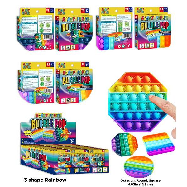 Krazy Bubble Pop - Rainbow Shapes - CDU