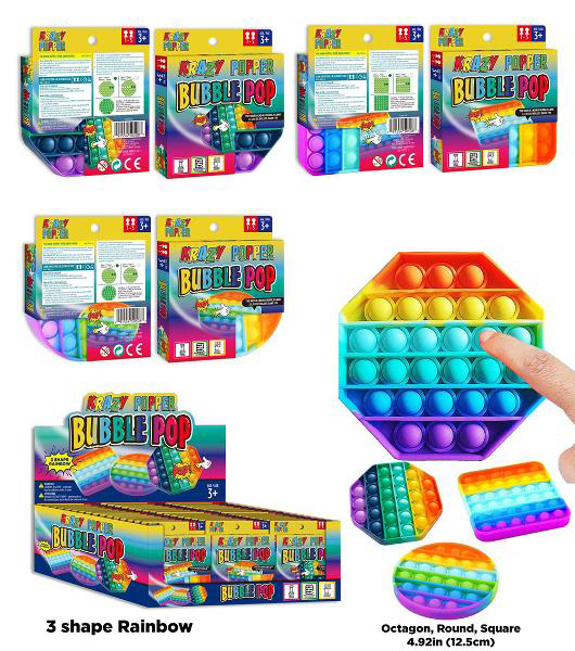 Krazy Bubble Pop - Rainbow Shapes - CDU
