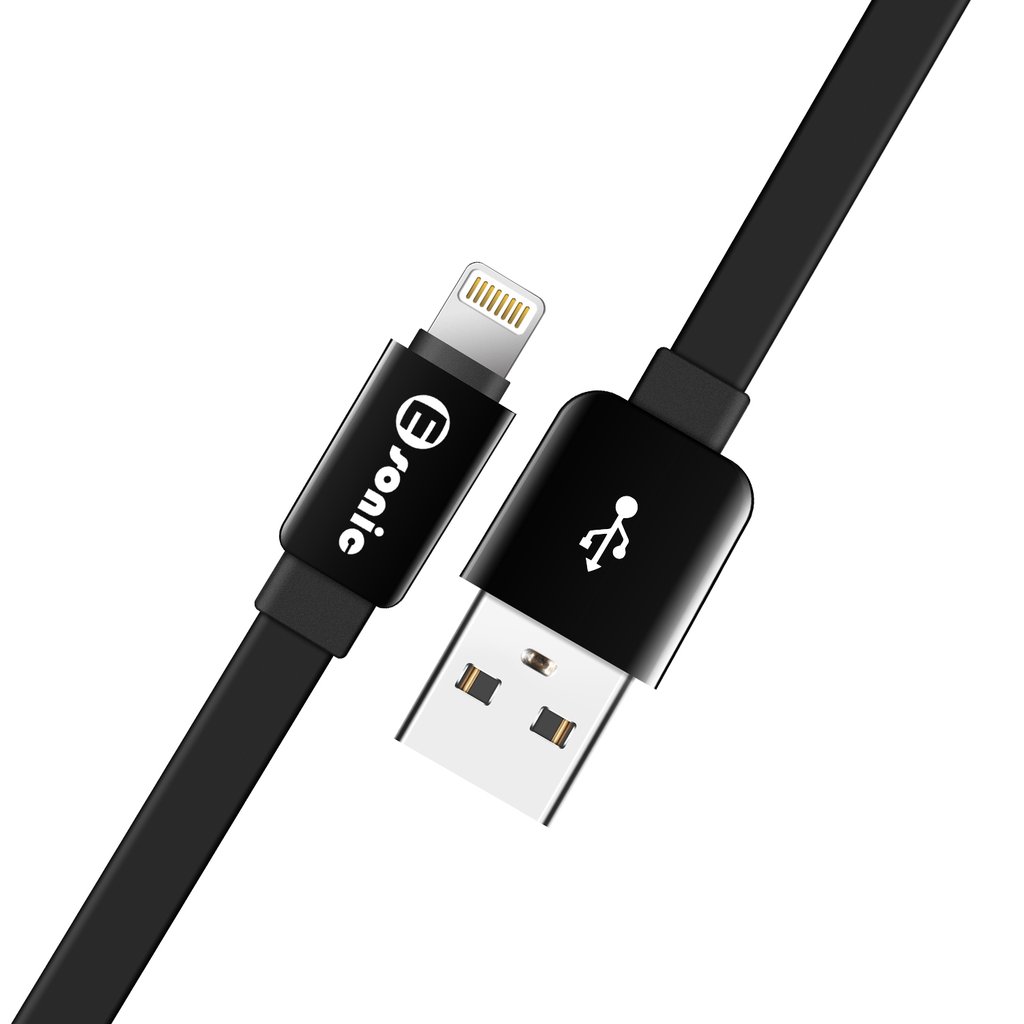 Premium Eco Lightning Flat Cable - 1m(Black) - Image 3