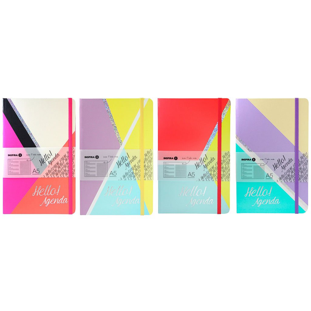 Inspira 'Hello Agenda' Notebook A5 - 96 Pages