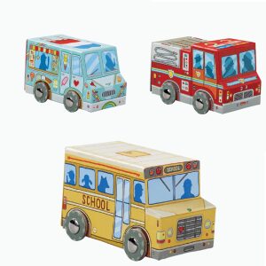 Mini Puzzle Vehicles 24 Piece