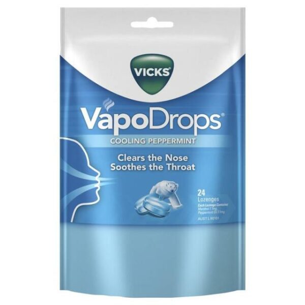 Vicks VapoDrops Blue - 24 Lozenges