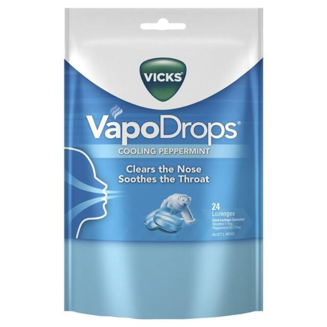 Vicks VapoDrops Blue - 24 Lozenges