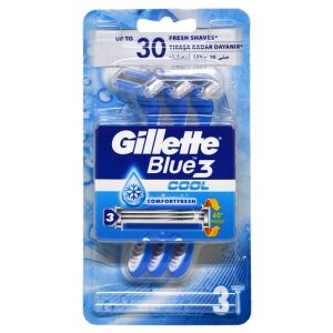 Gillette Blue3 Cool Men’s Disposable Razor - Comfort Fresh