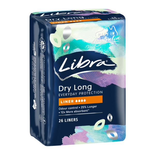 Libra Dry Long Liners - 26 Pack