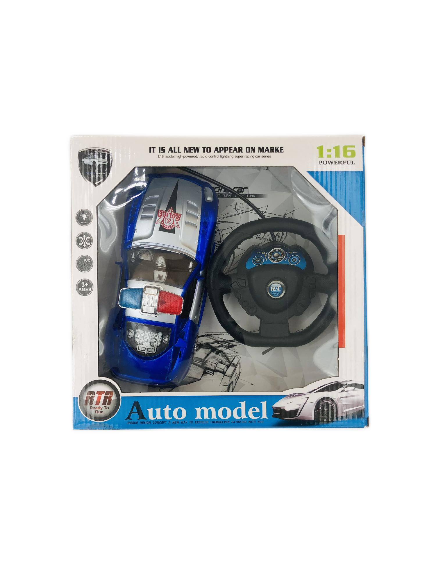 Auto Model Police RC Car - 1:16
