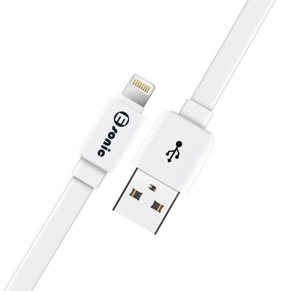Premium Eco Lightning Flat Cable - 1m(White)