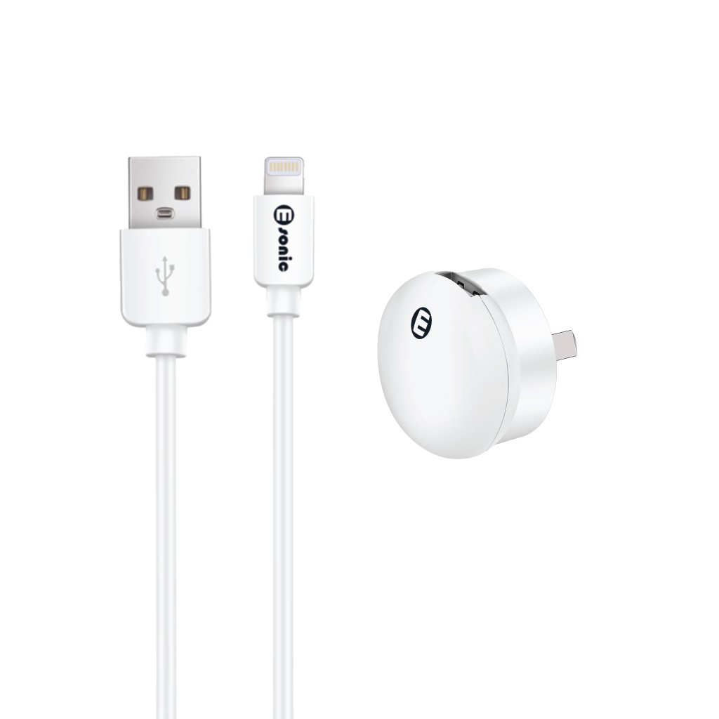 Mini USB Wall Charger with Lightning Cable - Image 2