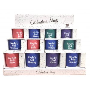 Celebration Mugs Counter Display Stand