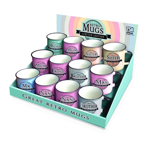 Generic Retro Mugs Counter Display Stand