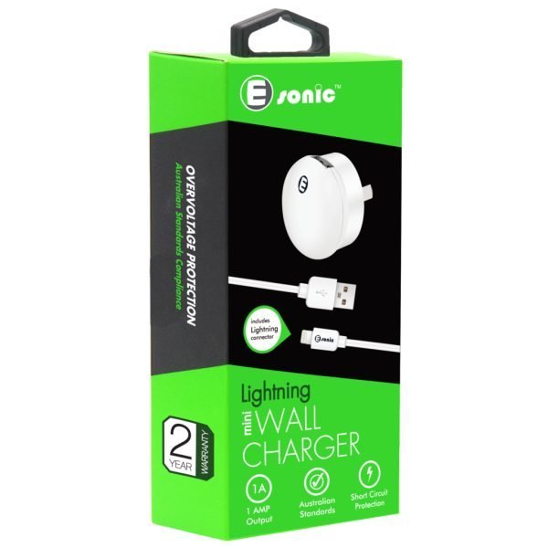 Mini USB Wall Charger with Lightning Cable