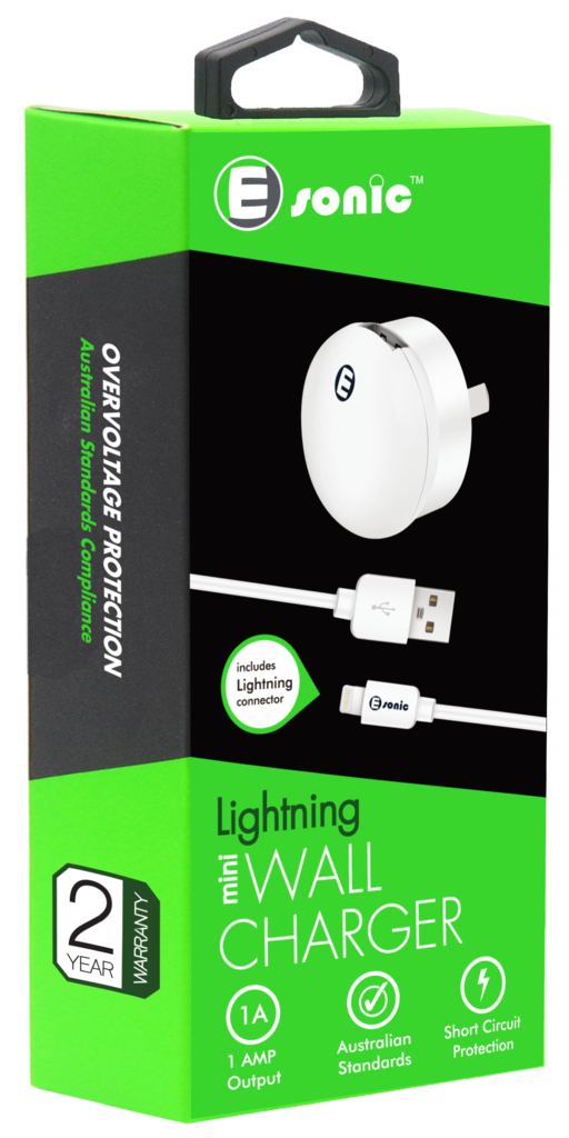Mini USB Wall Charger with Lightning Cable