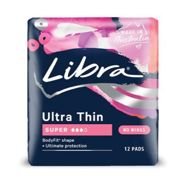 Libra Ultra Thins Pads Super No Wings 12 Pack