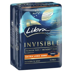 Libra Invisible Pads Goodnights with Wings - 10 Pack