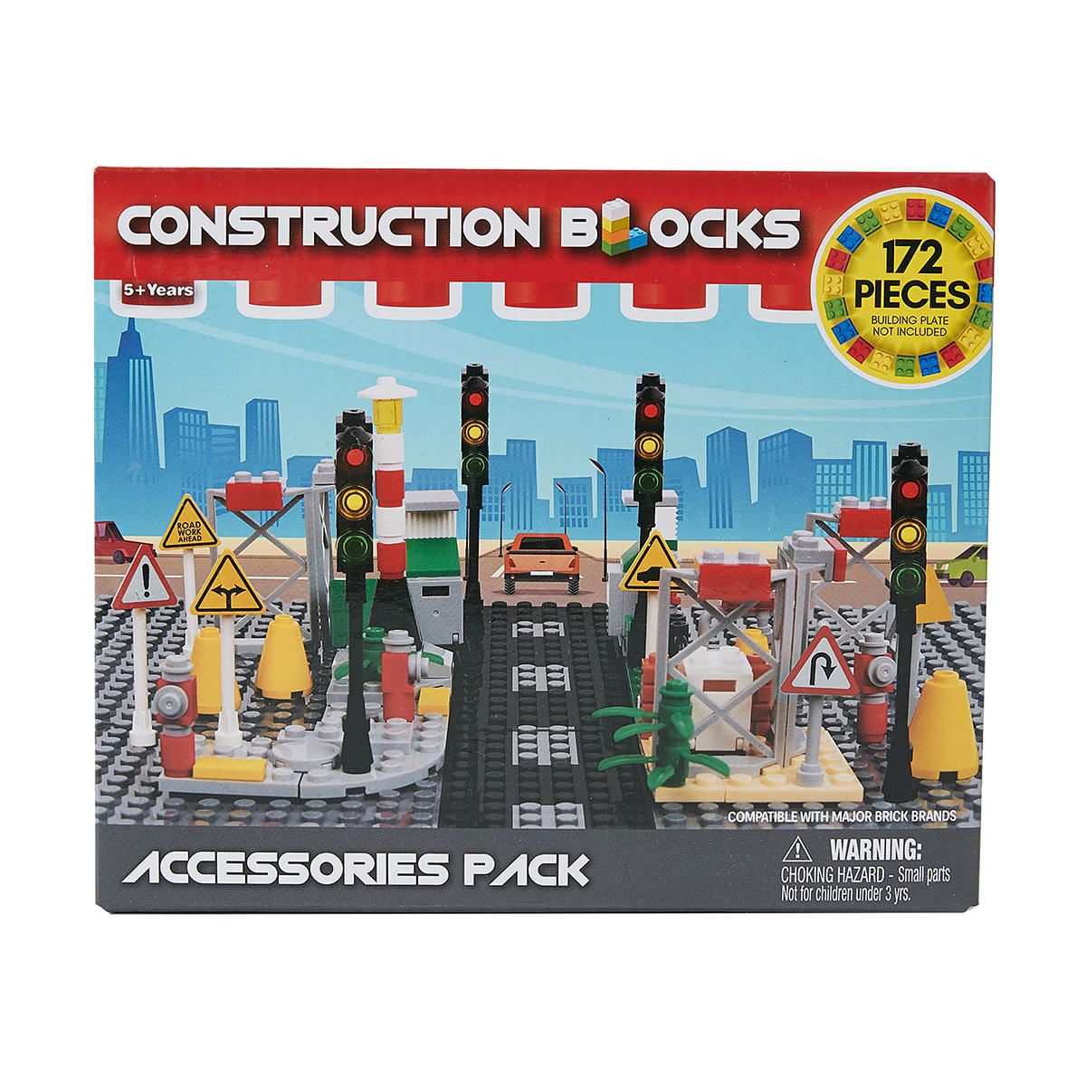 172 Piece Construction Blocks Accessories Pack