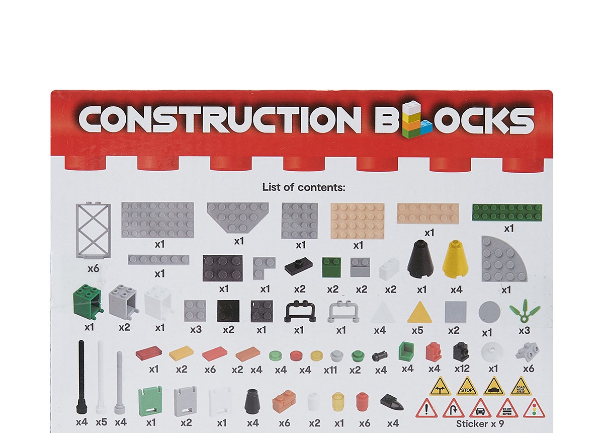 172 Piece Construction Blocks Accessories Pack - Image 3