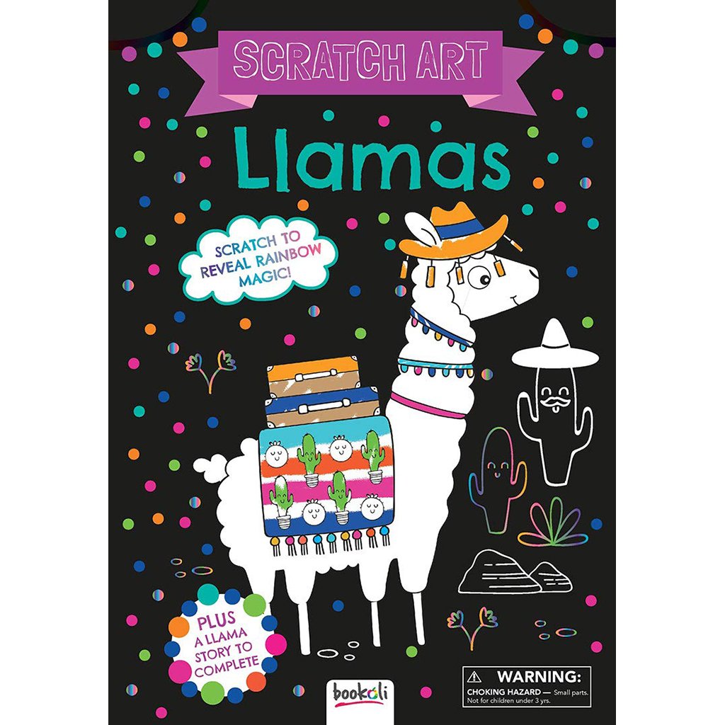 Scratch Art: Llamas