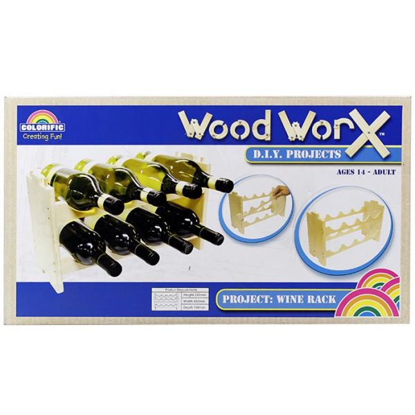 Wood Worx Adult DIY Kit Wine Rack