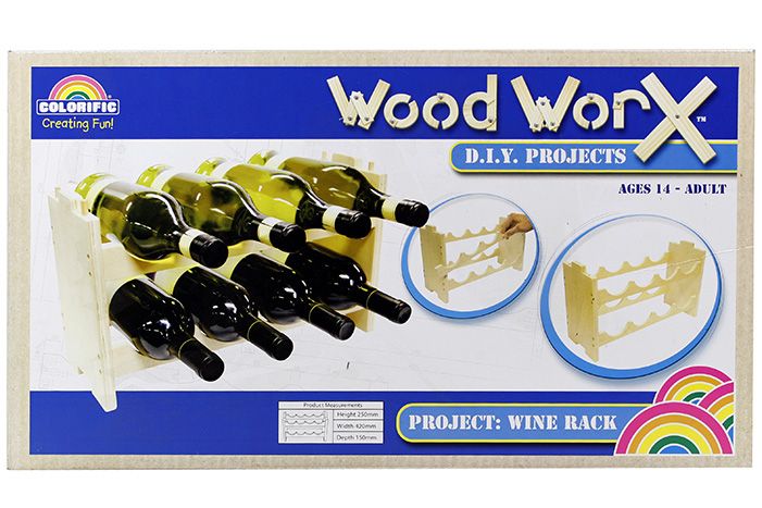 Wood Worx Adult DIY Kit Wine Rack