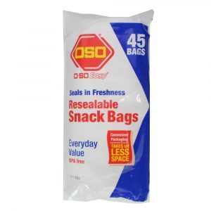 OSO Easy Resealable Snack Bags 45 pack