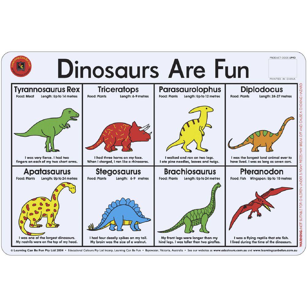 Dinosaurs Are Fun Placemat