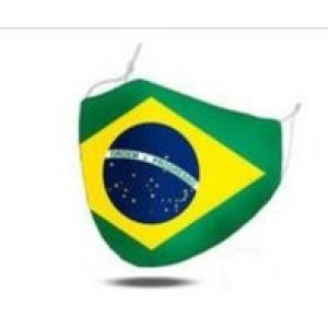 MaskiT World Flags Reusable 3 Layer Masks Brazil