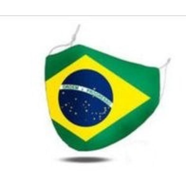 MaskiT World Flags Reusable 3 Layer Masks Brazil