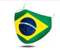 MaskiT World Flags Reusable 3 Layer Masks Brazil