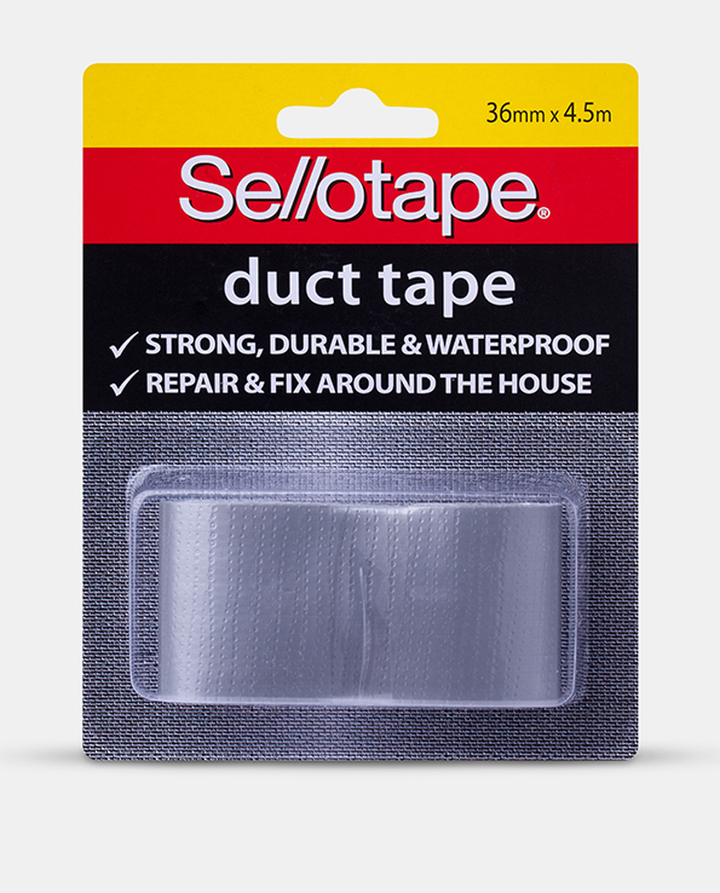 Sellotape Duct Tape 36mm x 4.5m Silver