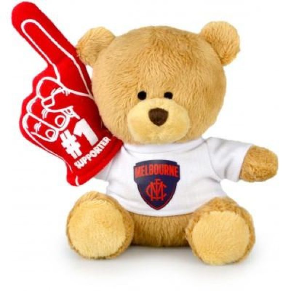 AFL No.1 Supporter Teddy Bear Melbourne - 15cm