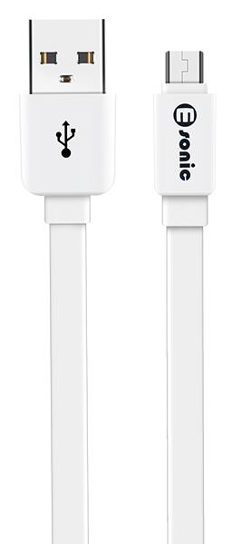 Premium Eco Micro USB Flat Cable - 1m(White) - Image 3