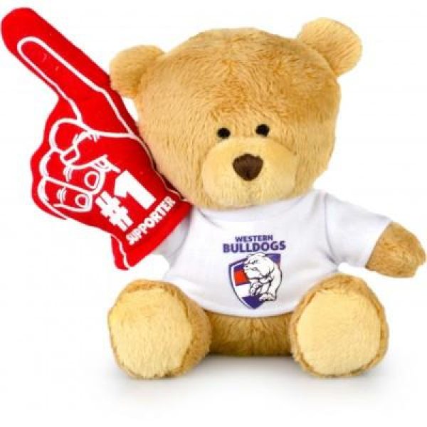 AFL No.1 Supporter Teddy Bear Western Bulldogs - 15cm