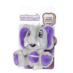 Smanimals Scented Plush Animals With Backpack Clip Monkey - Banana