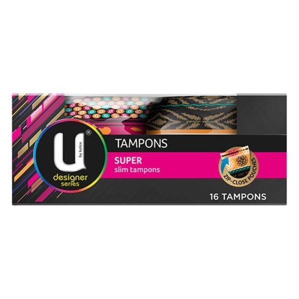 U By Kotex Designer Series Tampons Super 16 Pack