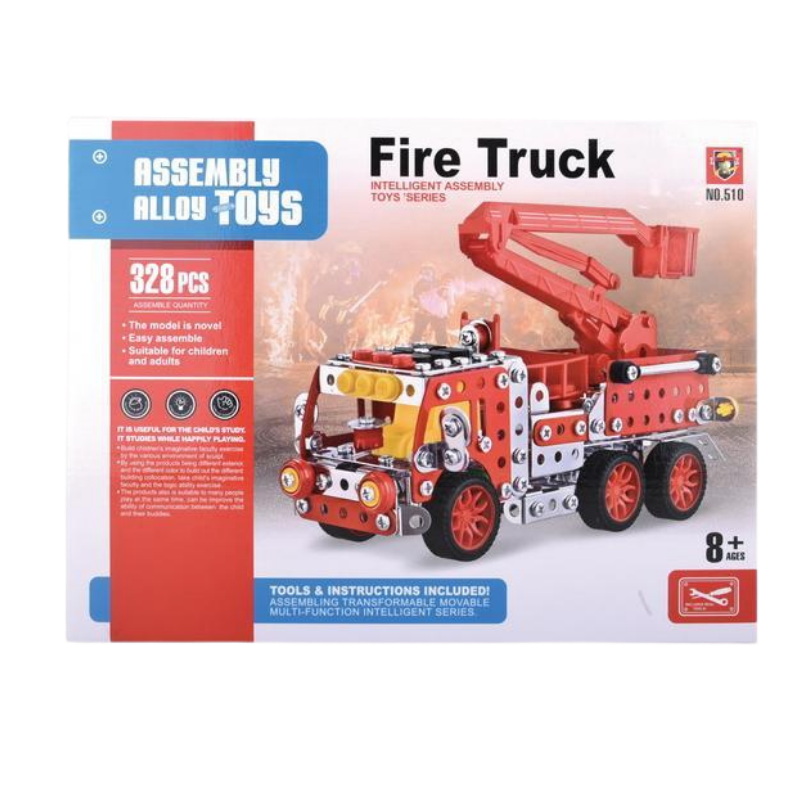 Assembly Alloy Toys - Fire Truck - 328pcs