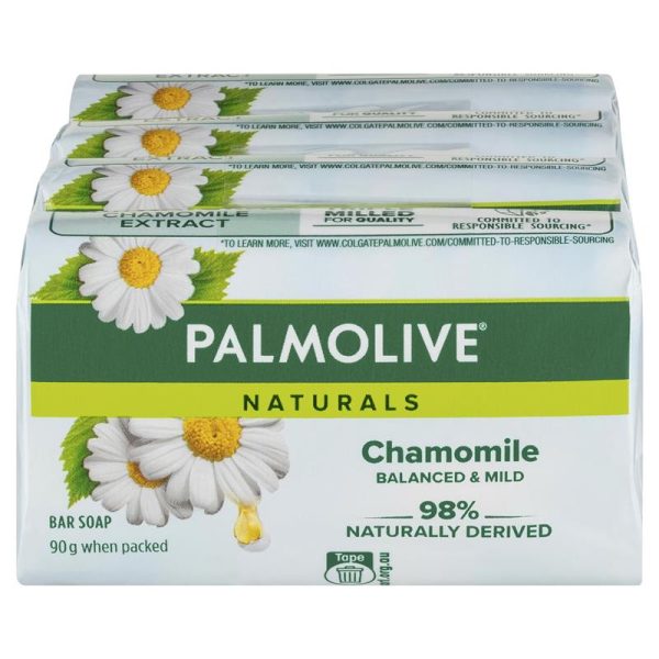 Palmolive Naturals - Balanced & Mild with Chamomile Extracts - 4 Pack - 90g