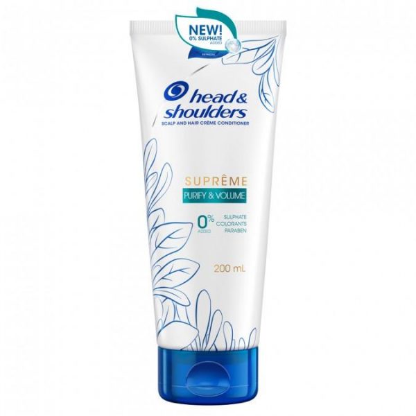 Head & Shoulders Supreme Purify & Volume Conditioner - 200ml