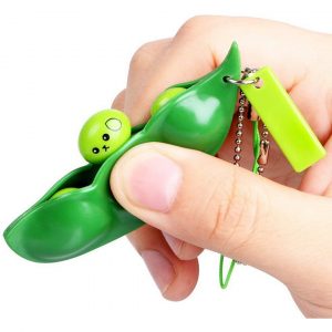 Edamame Popping Keychain / Fidget Toy