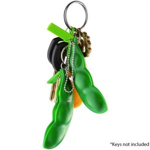 Edamame Popping Keychain / Fidget Toy