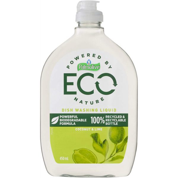 Palmolive Eco Antibacterial Dish Washing Liquid Coconut and Lime 450mL