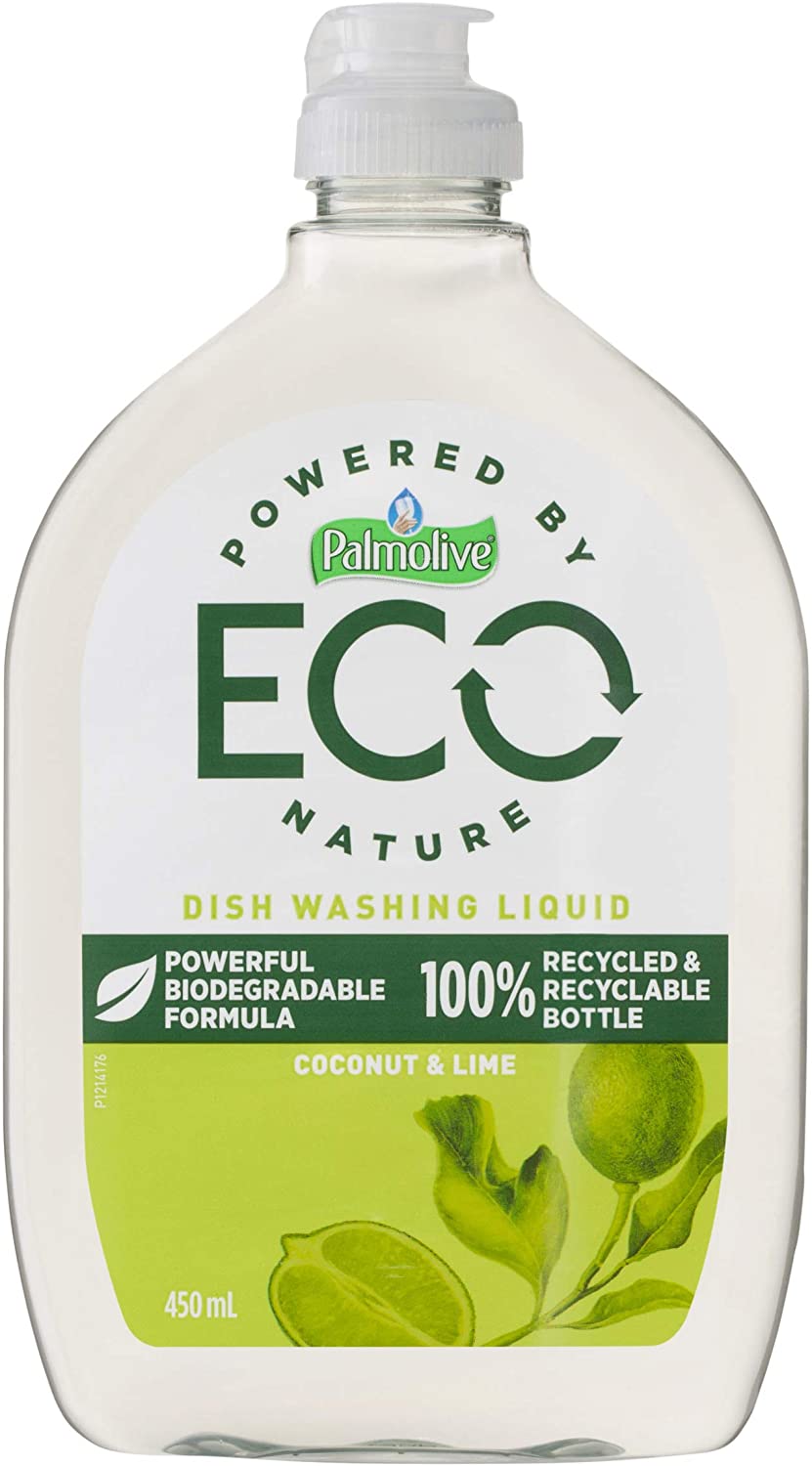 Palmolive Eco Antibacterial Dish Washing Liquid Coconut and Lime 450mL