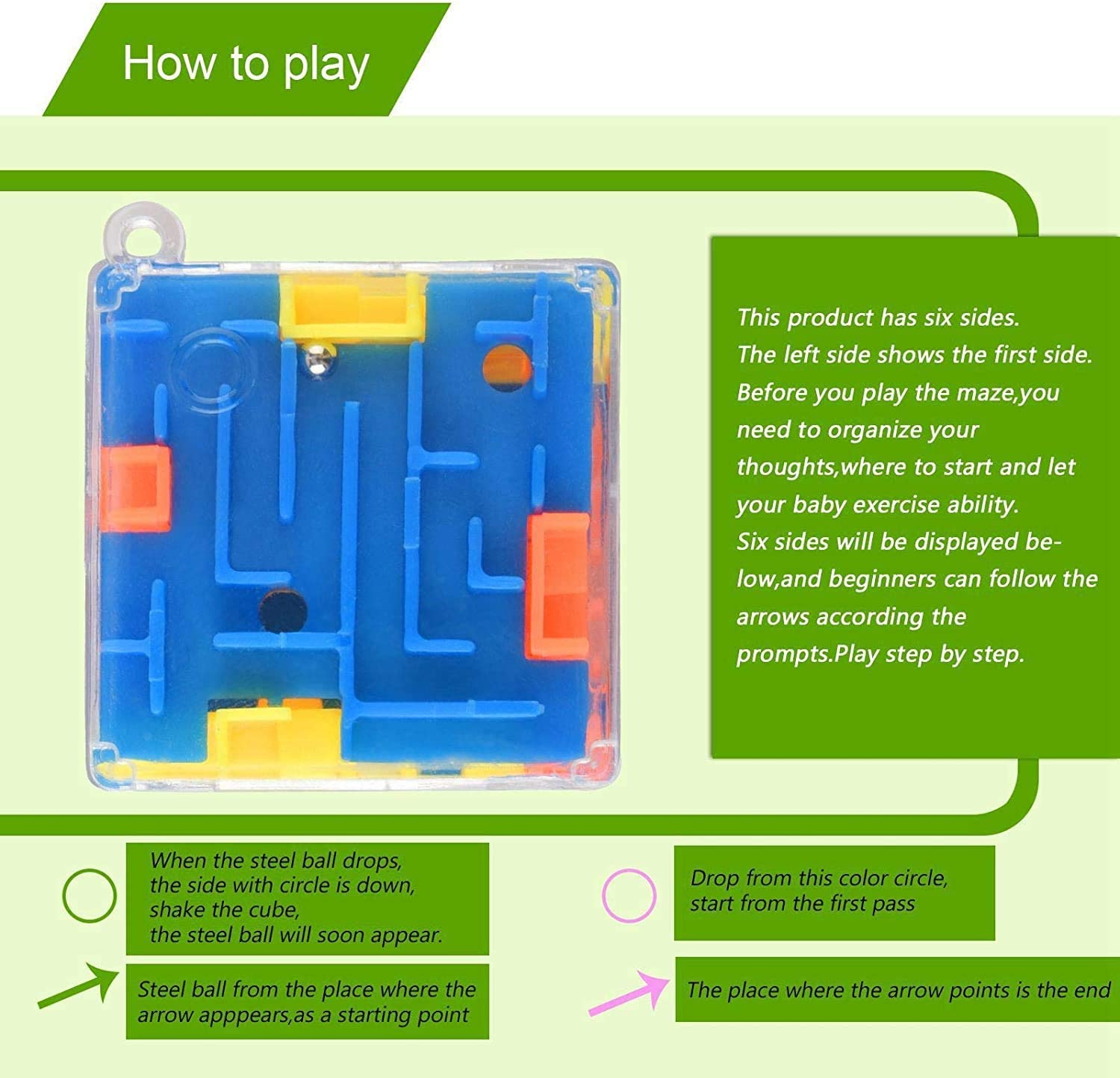 3D Maze Puzzle Fidget Cube - Image 3