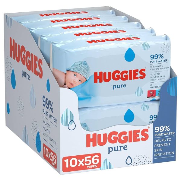 Huggies Baby Pure Wipes 56 Pack
