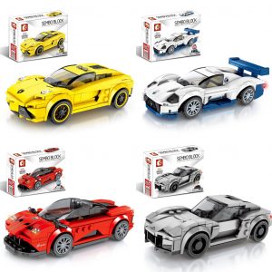 Sembo Block Creative Building Blocks - Cars - Assorted - 19cm x 25cm