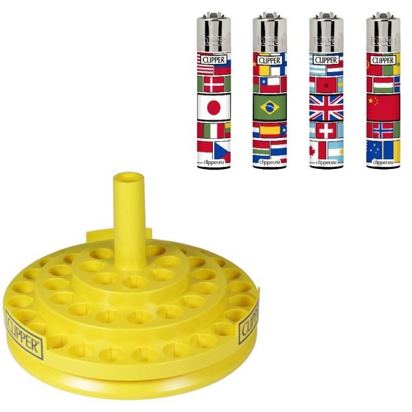 Clipper Lighter - Flags(Free Display Stand)