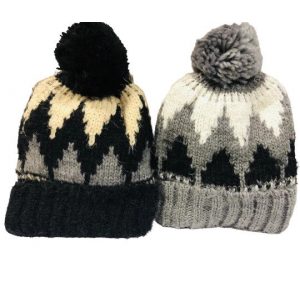 Knitted Beanie With Pompom #2 – Assorted Colours