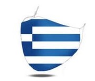 MaskiT World Flags Reusable 3 Layer Masks Greece