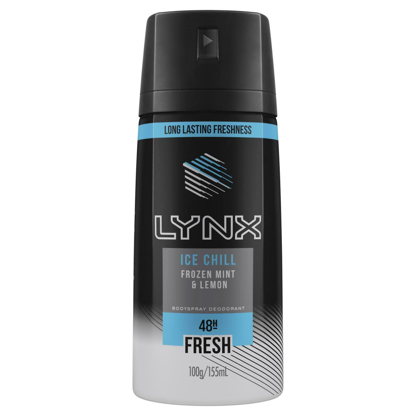 Lynx Ice Chill - Frozen Mint & Lemon - Body Spray - 100g/155ml