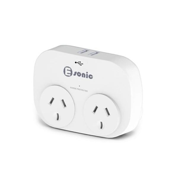 2 USB 2 Outlets AC Adapter 2.4A