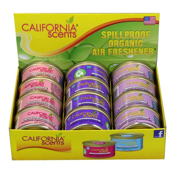 California Scents - Spill Proof Organic Air Freshener - 3 Flavours